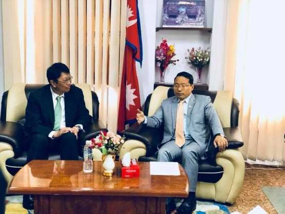 尼泊爾與日本周一在Singhbirbar的能源部舉行會議，希望在能源和水電領域進行合作