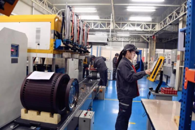 國(guó)內(nèi)最大功率5500HP頁巖氣壓裂泵電驅(qū)動(dòng)系統(tǒng)下線