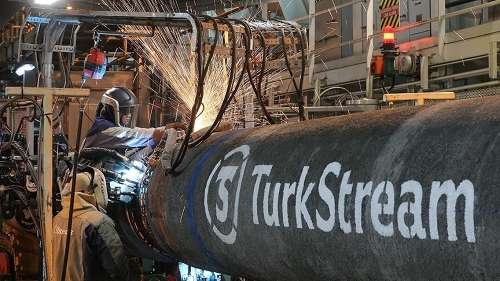 TurkStream天然氣管道項目的第二條線已完成超過45％