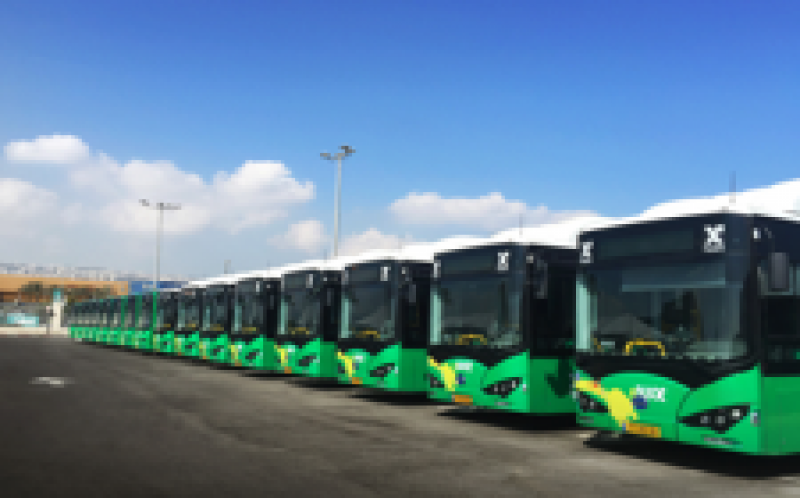 比亞迪將電動(dòng)公交車送往耶路撒冷