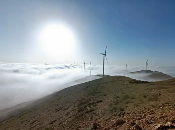 慶陽二期D1風(fēng)電項(xiàng)目首臺風(fēng)機(jī)并網(wǎng)