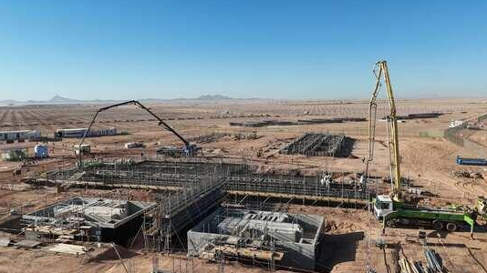 沙特R5 AHK2光伏項目升壓站主體結(jié)構(gòu)施工全面啟動