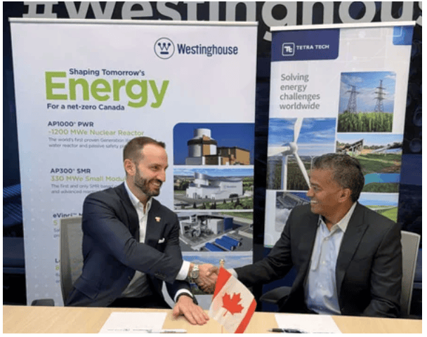 西屋電氣與加拿大Tetra Tech簽署核能合作協(xié)議，推進(jìn)AP1000反應(yīng)堆項(xiàng)目